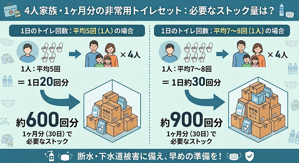 災害時に必要な非常用トイレセット